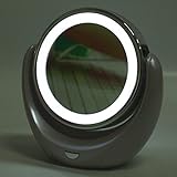 led double sided swivel cosmetic makeup mirror lady beauty