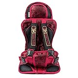 Happy baby チャイルドシート取り付け簡単　子供キッズ携帯式 6ヶ月～5歳幼児用 (赤)