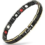 ラベース チタン ゲルマニウム 静電気除去 磁気 ブレスレット レディース