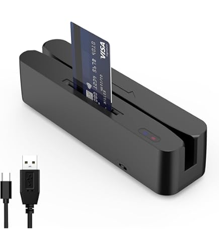 Amazon.co.jp: ETEKJOY USB 3トラック磁気ストライプカードリーダー