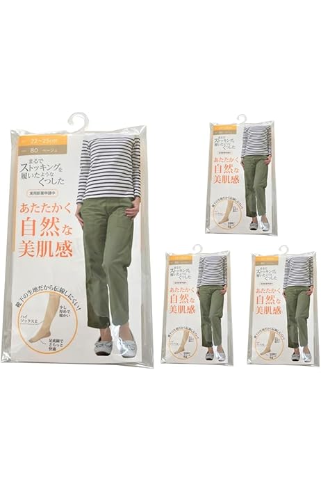 Amazon | [まるでストッキングを履いたようなくつした] あたたかく自然  