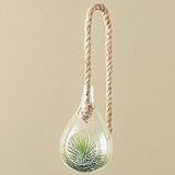 ロープ付き　ハンギングガラス　ドロップ型　Mサイズ