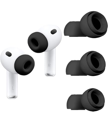 Amazon | 【AirPods Pro/Pro2 専用】黒 シリコンイヤーチップ 6 個