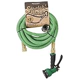 ダルトン DULTON Stretch hose　ストレッチホース ホース 5m→約10m　8パターン散水ノズル (Meadow green)