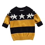 (プタス)Putars ベビー服 子供服 セーター 男の子 女の子 長袖 ニット 星柄 冬服 可愛い 二色 秋 冬 運動服 旅行 記念日 プレゼント 12ヶ月-6歳