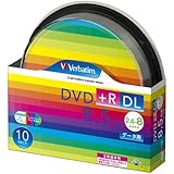 三菱ケミカルメディア Verbatim 1回記録用 DVD+R DL DTR85HP10SV1 (片面2層/2.4-8倍速/10枚)