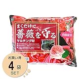[まとめ買い]自然応用科学　まくだけで薔薇を守るマルチング材１４リットル １ケース　４袋入り