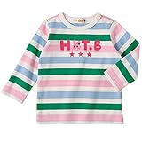 ミキハウス ホットビスケッツ(MIKIHOUSE HOT BISCUITS) ビーンズくん&キャビットちゃん・ボーダー長袖Tシャツ (70cm・80cm・90cm・100cm・110cm・120cm)