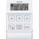 タニタ 勉強 学習 タイマー ストラップ付き バイブレーション機能 24時間 ホワイト TD-370N WH