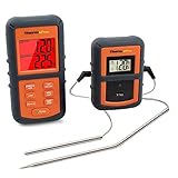Simplyシルバー – ThermoproデュアルプローブワイヤレスリモートSmokerデジタル食品肉BBQ温度計