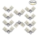 10pcs Pack 8 mm L-shape 2-conductor Quick Splitter Right Angle Corner Connector for 3825 2538 LED St