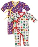 ブーフーウー SUPER BOO HOMES BOO/オールスター柄&マッシュdeシュ柄 ロングスリーブサイドストラップロンパース(2P) 60 NA コットン95%・ポリウレタン5% 0742705