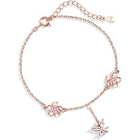 Amazon.co.jp: K.L.Y ブレスレット レディース 桜 シルバー 925