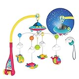 Huanger Hanging Toy Projection Baby Crib Musical Mobile with Lights and Remote (Musical Mobile with 