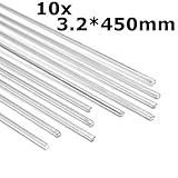 Beho-クラックのための10個の450ミリメートルアルミ合金の銀の溶接棒のツールポーランドのペイント