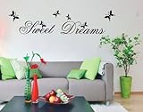 Toprate(TM) Sweet Dreams with Butterfly - Boy's and Girl's Room Kids Baby Nursery - Wall Lettering D