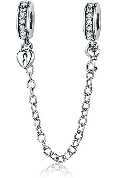 Pandora Embossed Hearts Safety Chain 