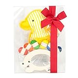 出産祝い ベビーギフト granpapa（グランパパ） 木のラトルハリネズミとアヒルの布ラトル ギフトセット (イエローアヒル)