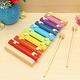 Kids Toys 8 Notes Musical Xylophone Piano Wooden Instrument