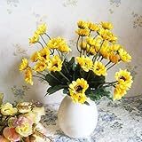 Idealhere 人工ひまわりブーケひまわり造花　オフィスホームデコレーション　結婚式装飾