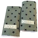 Jolie・Joie よだれカバー よだれパッド 【日本製】 ふんわり優しいタオル生地 (オリーブグレイスター)