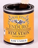 一般的な仕上げ水based RTM Stain Raw Umber Quart。