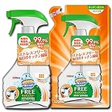 【まとめ買い】 スクラビングバブル 台所・キッチン用洗剤 キッチンフリー (無香料・無着色・刺激臭無) 本体350ml+つめかえ用325ml セット