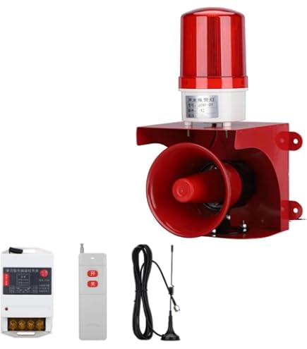 Amazon.co.jp: Kurflo 防犯サイレン 120dB サイレン 防犯警告灯