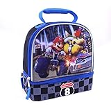Global Design Concepts Mario Kart Dual Lunch Kit, Blue/Black [並行輸入品]