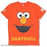 ベビードール エルモTシャツ 男女兼用 L レッド