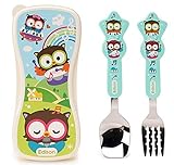 Edison Owl Star Spoon Fork Case Set For Kids 4y+ (Blue) by Edison