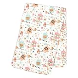 Trend Lab Playful Elephants Deluxe Flannel Swaddle Blanket by Trend Lab [並行輸入品]