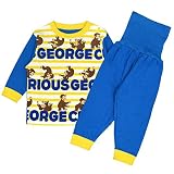 アスナロ（パジャマ・ルームウェア） おさるのジョージ Curious George パジャマ ベビー 子供 腹巻き付き80 ブルー