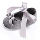 (プタス) Putars 赤ちゃん 靴 バレエシューズ スリッポン リボン 蝶結びコットン ファーストシューズ やわらかい プリンセス お姫様 歩行練習 履きやすい 履き心地いい 女の子 滑り止め 春