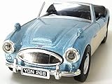 HONGWELL_Cararama/ホンウェル_カララマ◇オースチンヒーレー/メタリックブルー_ミルキーホワイト◇1/43ミニカー 416240