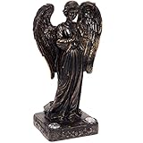 GreenLighting Solar Powered 2 LED Praying Angel Statue Garden Light (Bronze) [並行輸入品]