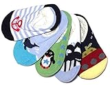 Baby Rae Anti-slip Foot Cover 5 Pairs - Sold and Ship From USA (Boy Combo A) by Baby Rae