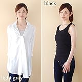 Pearls 首元にチラ見せ レースを施した コットン100% リブテレコの 授乳口つき タンクトップ off white