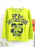 キッドバウ KID BOW 裏起毛恐竜柄トレーナー (80cm, イエローグリーン)