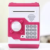 Cute Cartoon電話ブース貯金箱お金ボックスKidsコイン保存ポットボックスギフトfor Kidピンクカラー