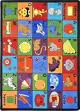 Joy Carpets Kid Essentials Early Childhood Say My Name Rug Multicolored 5'4 x 7'8 [並行輸入品]