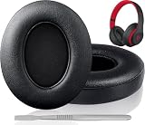 イヤーパッド イヤークッション Beats Studio3 ＆ Studio2 Wired/Wireless B0500 B0501 交換用ヘッドホンパッド 遮音 メモリフォーム (ブラック)