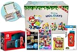 【Amazon.co.jp限定】<ニンテンドースイッチ ホリデーギフトセット>マリオカート8 デラックス - Switch+Nintendo Switch 本体 (ニンテンドースイッチ) Joy-Con(L) ネオンブルー/(R) ネオンレッド＋アクセサリーセット+おまけ付き【オリジナルギフトカード＆500円OFFクーポン 同梱】