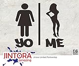 JINTORA ステッカー/カーステッカー - You against me - あなたは私に対して - 110x100mm - JDM/Die cut - 車/ウィンドウ/ラップトップ/ウィンドウ-