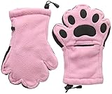 BearHands yf1000lpk Youth Largeフリースミトンライトピンク