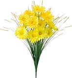 ポピー 造花 仏花 グラスガーベラブッシュ 全長47cm・花径7.5cm イエロー FP-5021 Y