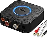 1Mii Bluetooth 5.1 レシーバー ミニ ブルートゥースオーディオレシーバー aptx HD/Aptx/AAC/SBC Bluetooth レシーバー オーディオ ステレオ 3.5mm+RCA 3D サウンド効果 伝送距離遠 ステレオシステム スピーカー 車載 カーステレオ 等に適用 使用中に充電すると 16 時間のバッテリー寿命 電波法技適マーク取得済み