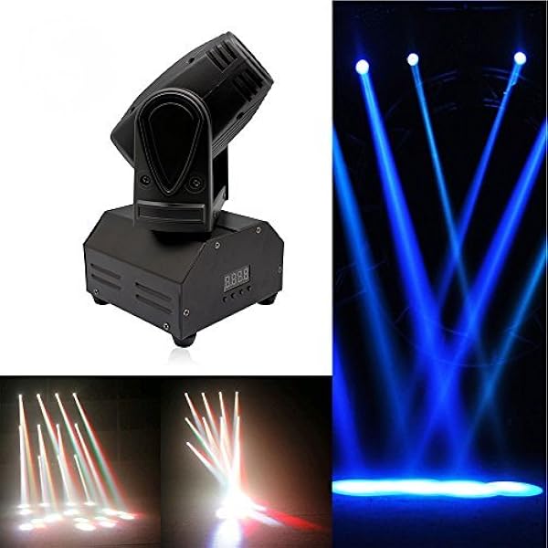 Amazon U King Ledステージライト 小型ムービングヘッド w Rgbw ムービングライト スポットライト 11 13 チャンネル Dmx 512対応 両方向連続回転可能 ディスコライト ミラーボール 舞台 演出 照明 ステージ機器 照明 楽器