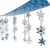 Christmas Holiday Snowflakes Ceiling Winter Decoration 12 Feet in Length!!! [並行輸入品]