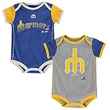 Seattle MarinersヴィンテージBaby / Infant Goチーム2 Piece Creeper Set